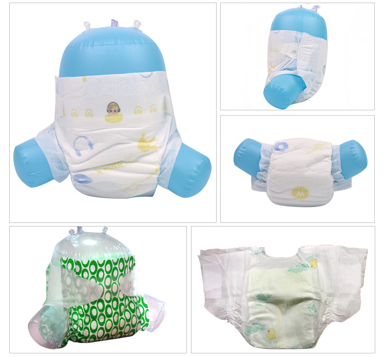ISO9001 Pull Up Baby Diaper Pant Magic Tape A Grade 360° Elastic Surround Waist