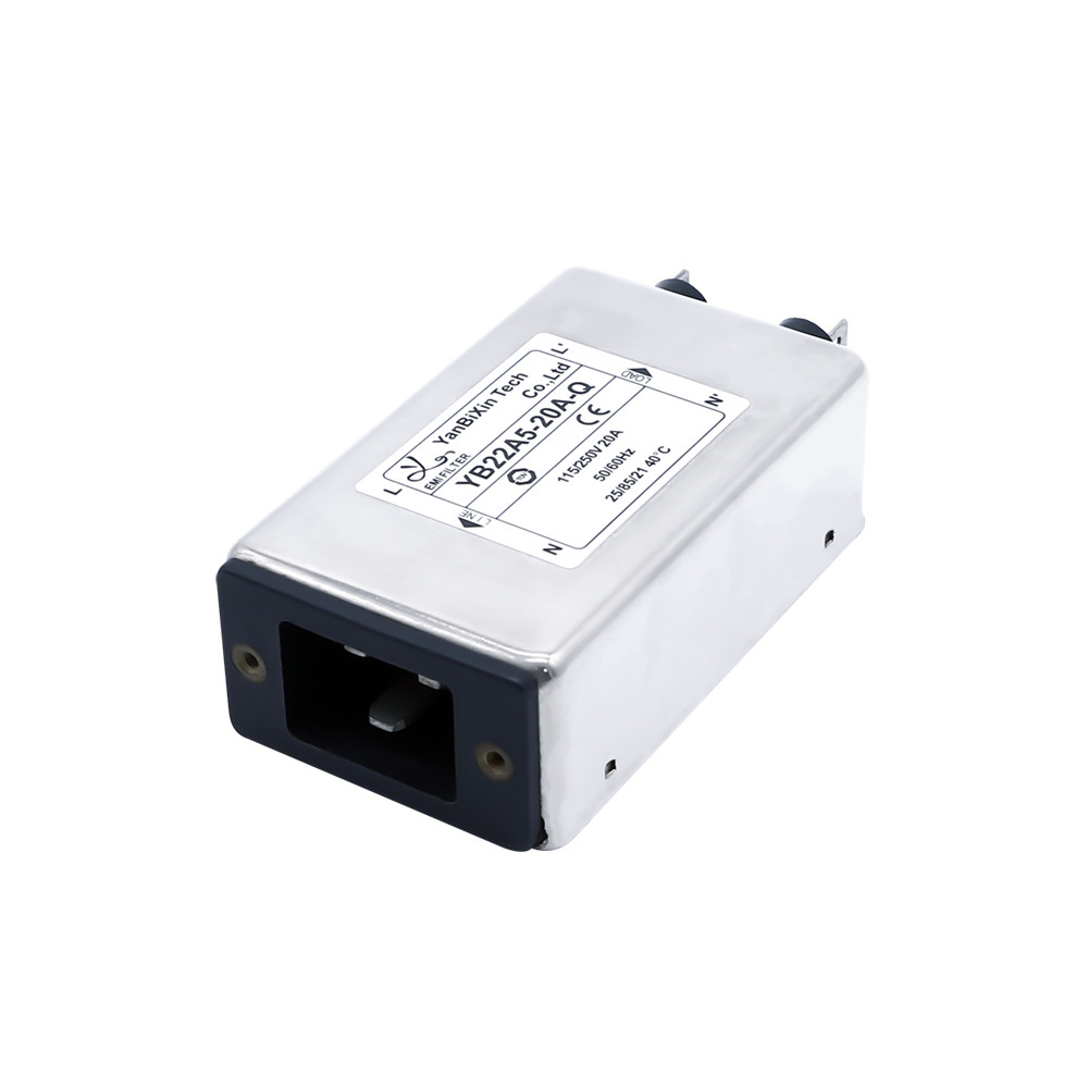 YB22A5-20A-Q IEC Inlet EMI Filter UL Certificates 115V 250V Socket Type Mains Filter