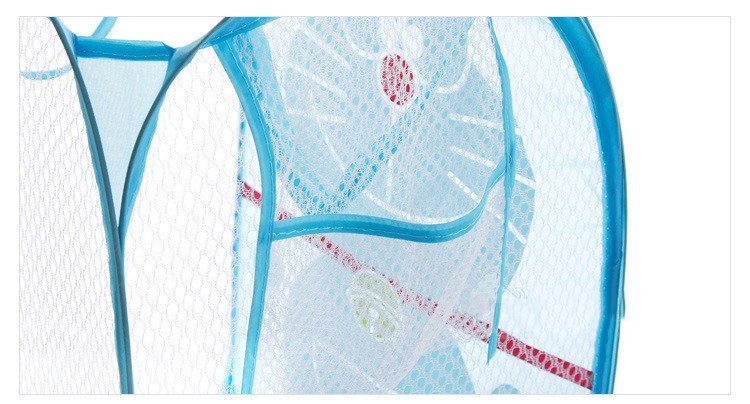 Nylon Woven Foldable Laundry Basket Mesh Pop Up Hamper