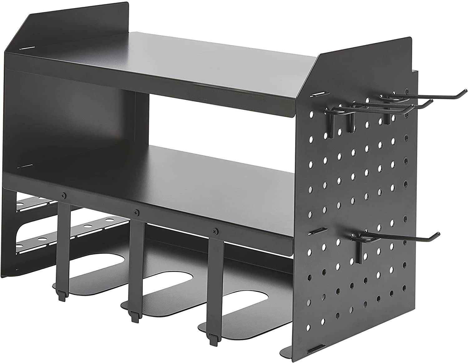 Carved Power Tool Organizer Wall Mount for Neatening and Storage of Heavy Duty Drills