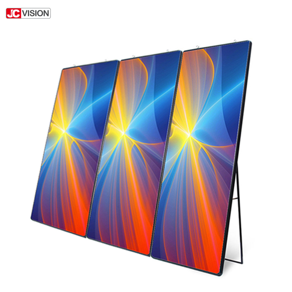 HD P6 P4 DIY Smart Mirror Billboard Movable Floor Standing Touchscreen Smart Mirror