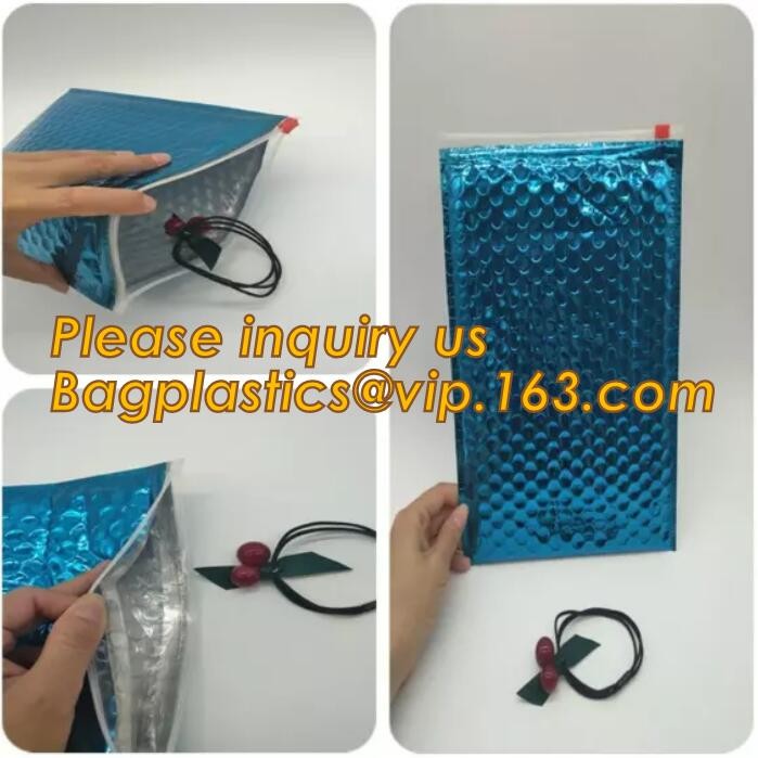 Cosmetic Slider Zip lockkk Bubble Bags Bubble Slide Pouch,Zip lockkk esd bubble bag bubble packaging wrap cosmetic pouch slide