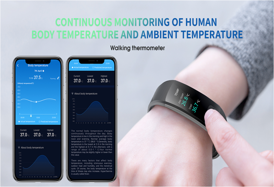 Sleep Monitoring TFT Screen Waterproof Smart Bracelet