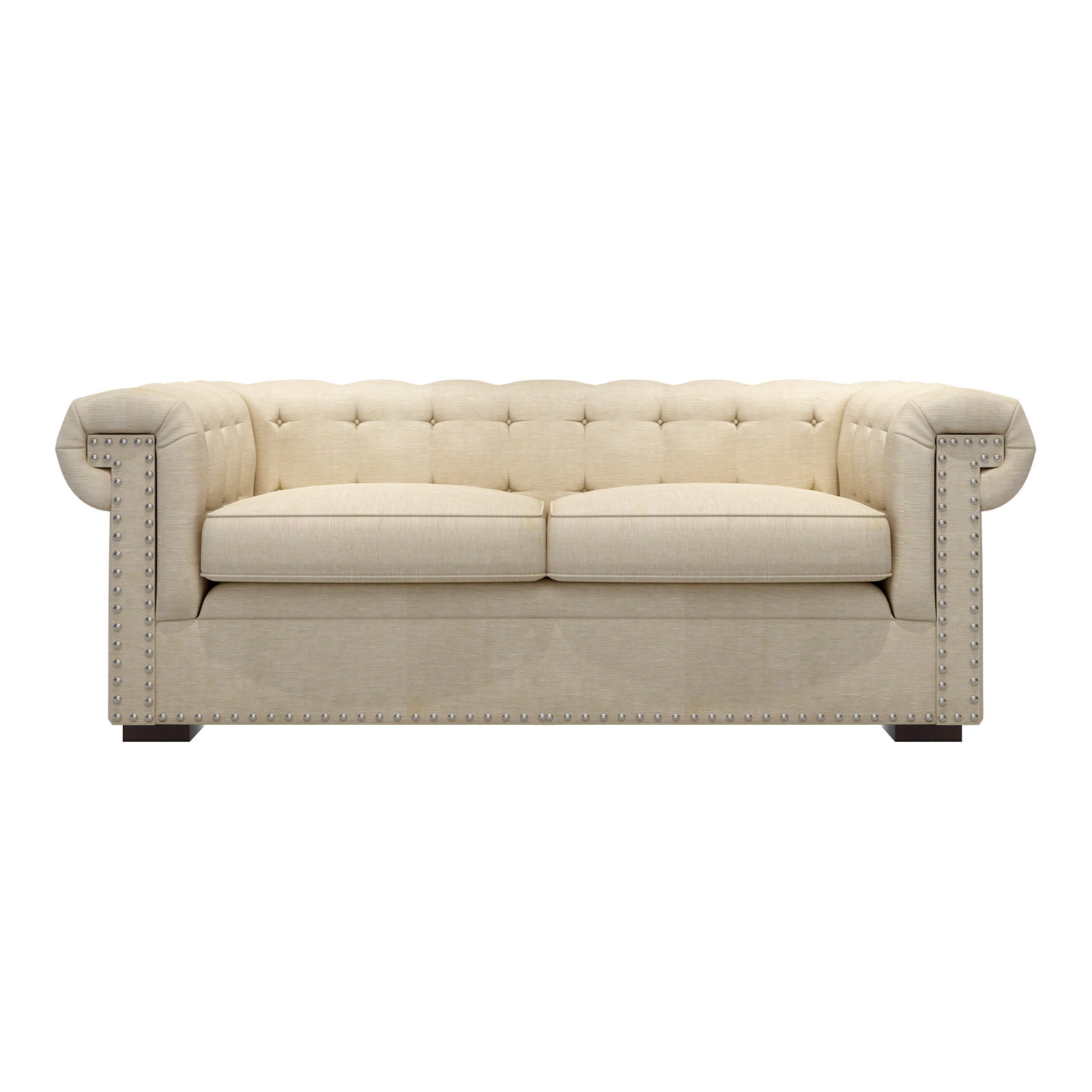 KTV lobby sofa chairs used PU leather for high density sponge with walnut wood legs