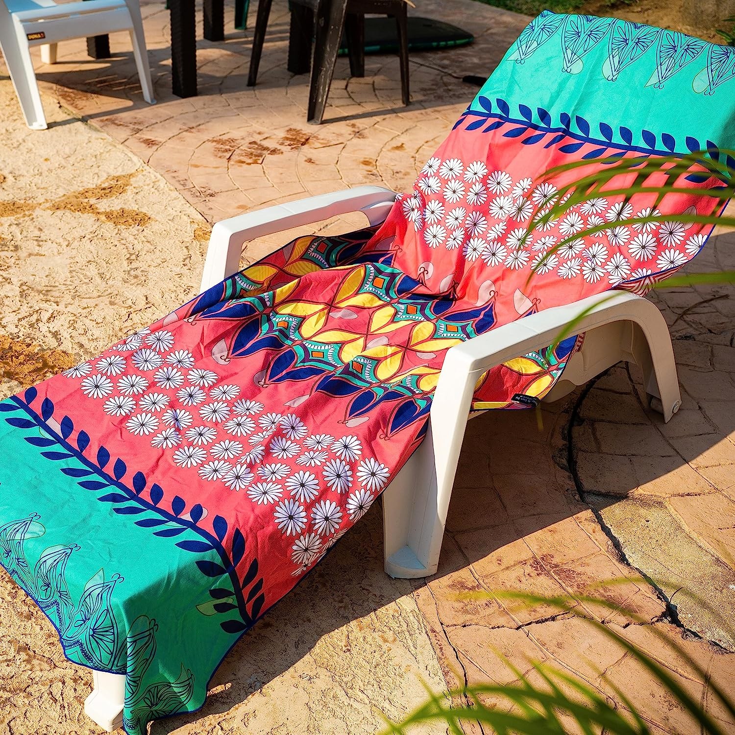 Best Selling High Quality Free Quick Dry Recycle Pet Microfiber Waffle Digital Print Beach Towel
