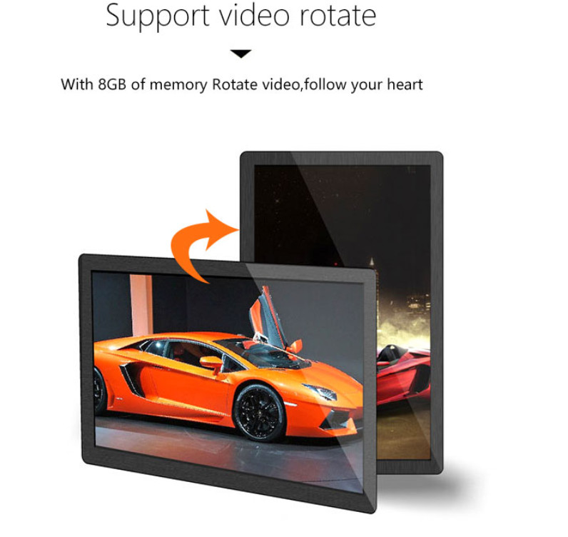 High Brightness Wall Mount LCD Display Wifi Ethernet RAM ROM Optional