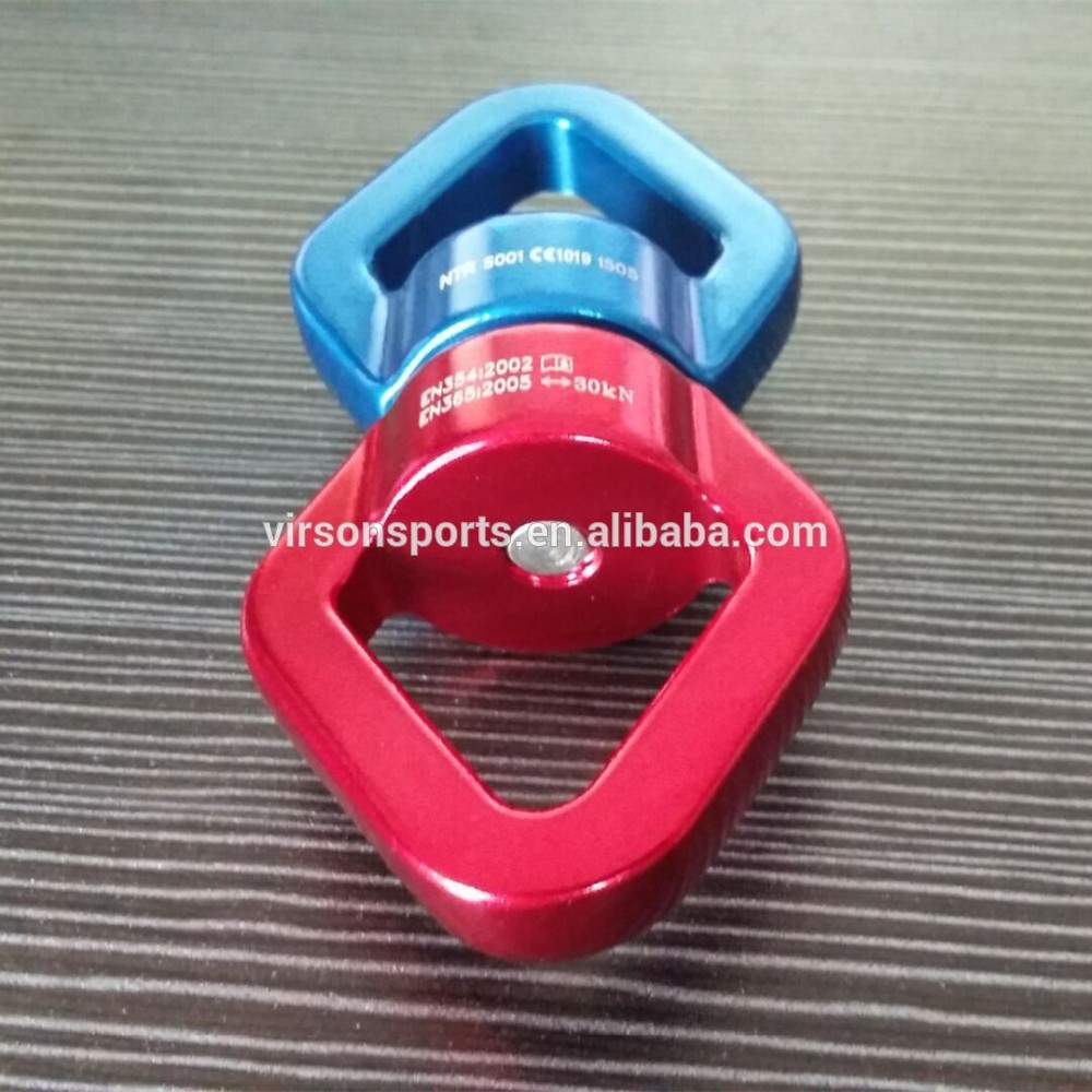 Heavy duty double loop spinning swiveltree swing strap swivel