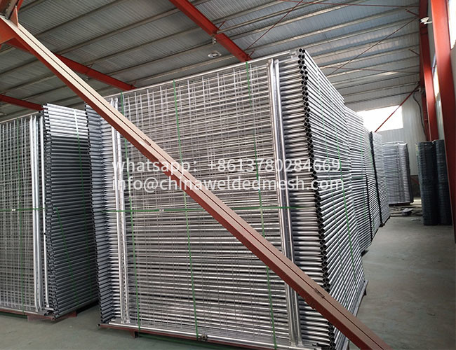 6x12 Portable Chain Link Temporary Fencing Panels Galvanized Iron ISO approval