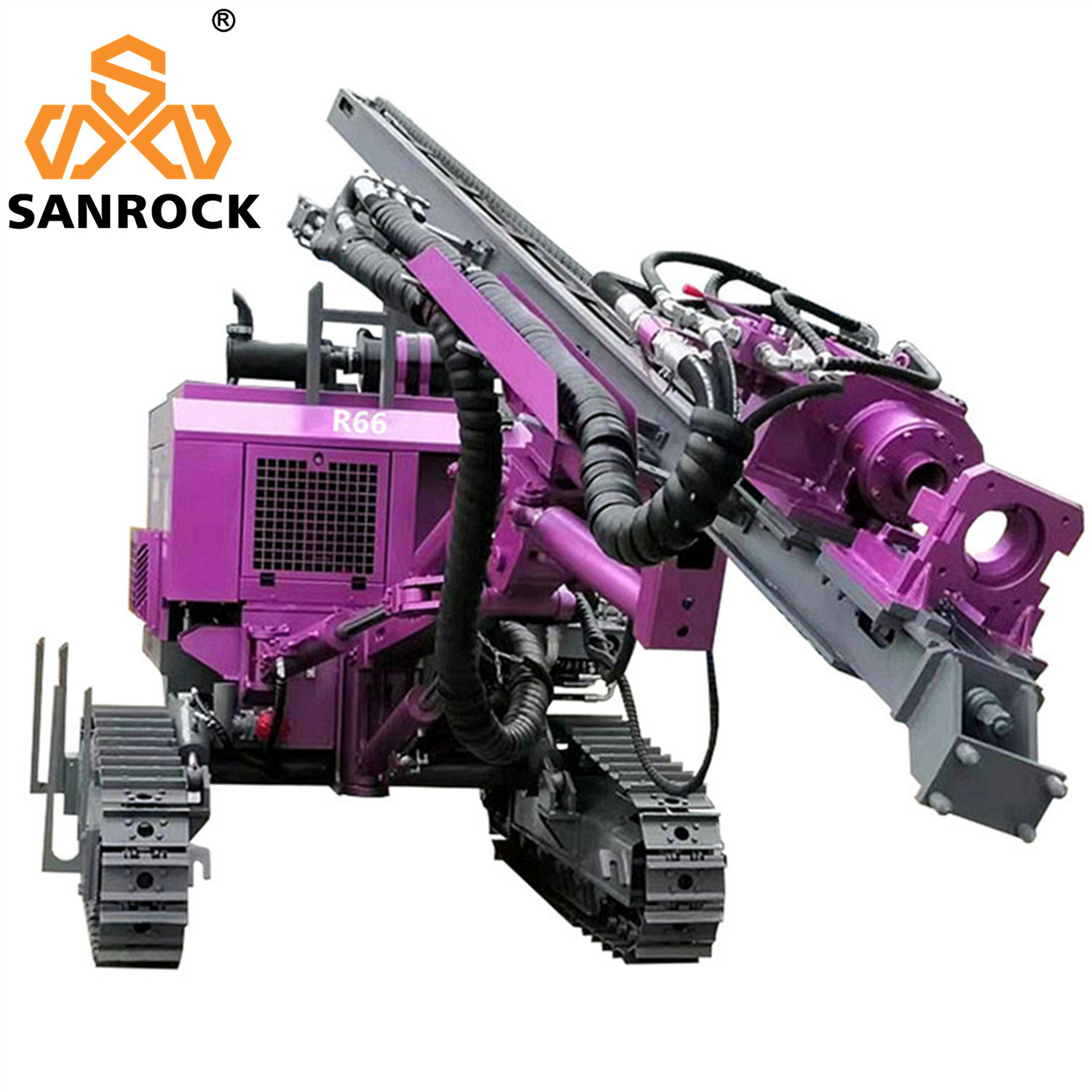 Depth 50m Hydraulic DTH Drilling Machine Rotary Borehole Drilling Rig Mining Machinery