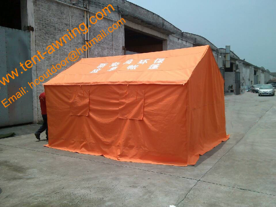3x4m Frame Refugee Relief Tent Waterproof UV Resistance Emergency Disaster Tents