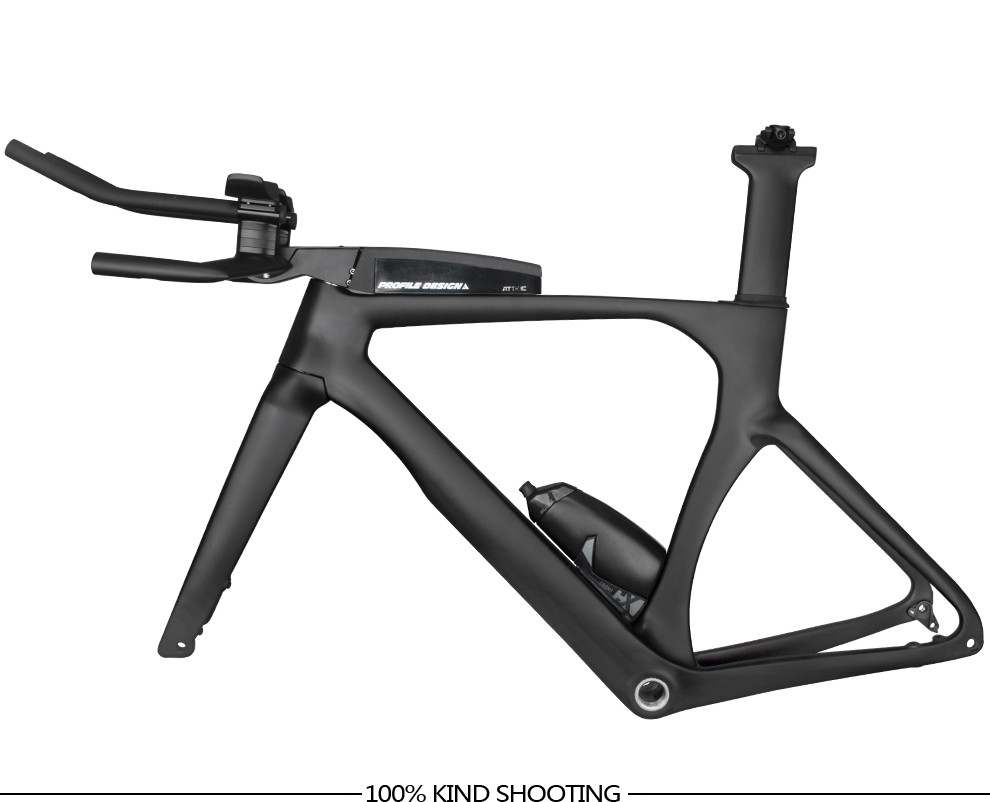 Full Carbon Triathlon Bike Frame 700C Racing Road Bicycle Frameset 58cm Size