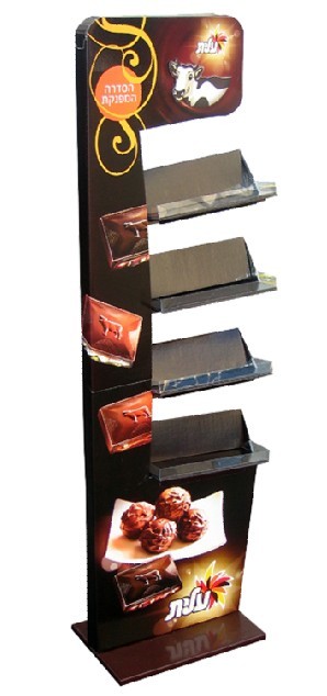 Carton Patterned Corrugated Cardboard Display Customized Size Modern Style