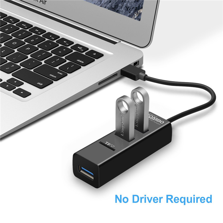 USB C To 3 Port USB 2.0 Hub Adapter , Mini USB C Hub Adapter