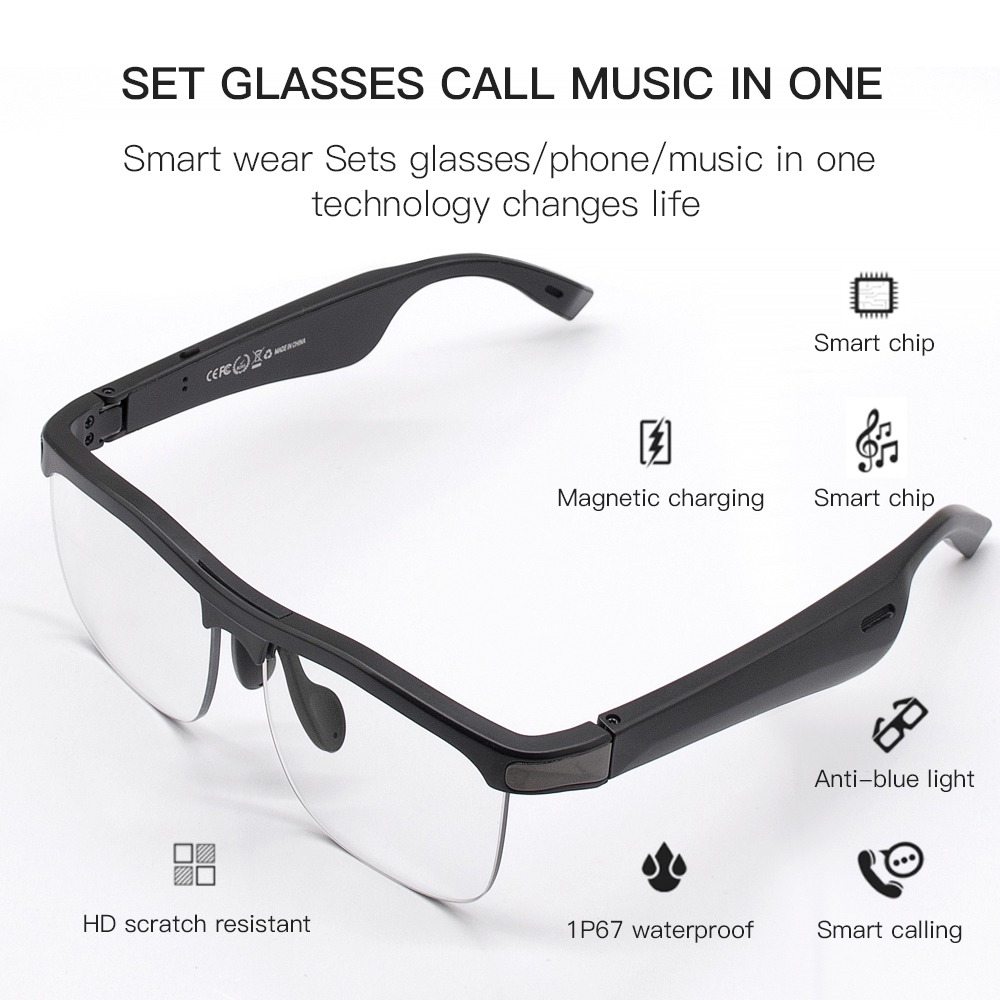 Smart Glasses Mirror Reading Dustproof Headset Motion Drive Gradients Music Sunglasses Directional Audio Glasses