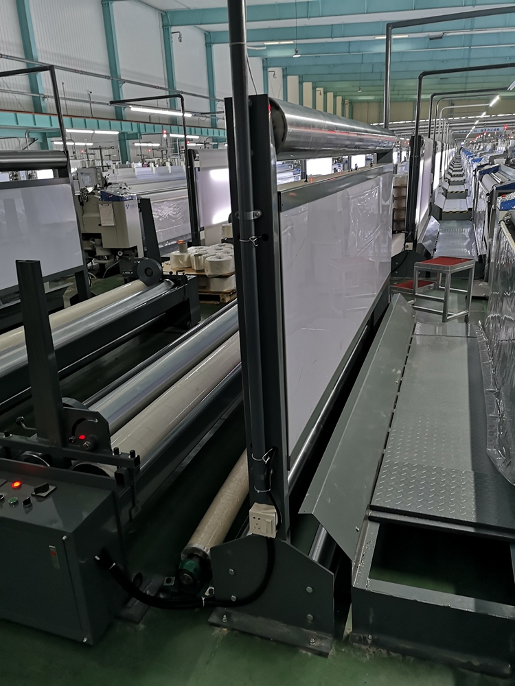 Electric Cloth Roll Winder Equipment For Inspection Table With Led