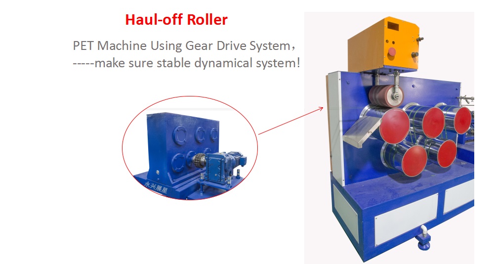Automatic Single Screw PET Strap Making Machine , 9mm Packing Belt Making Machine