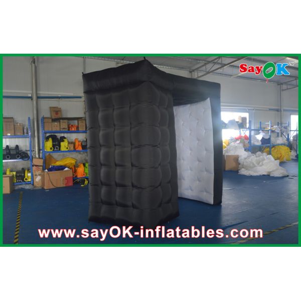 Inflatable Photo Booth Hire Black Oxford Cloth Square Inflatable Advertising With 2 Opposite Doors