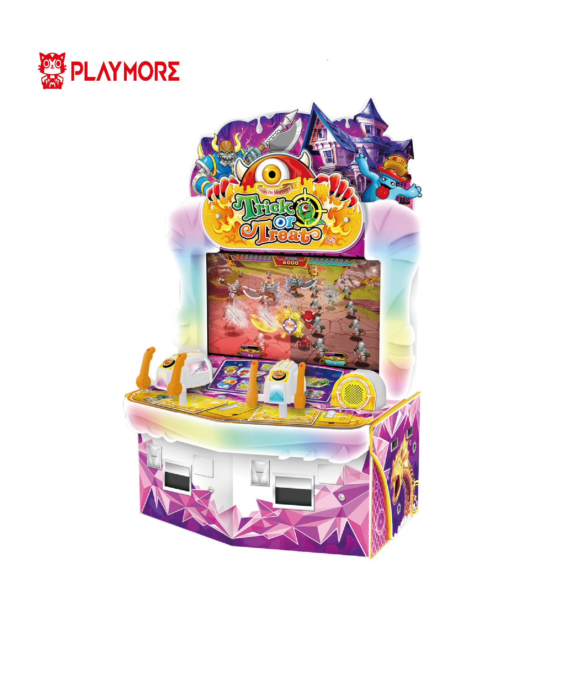 42"LCD CE ETL Kids Ticket Video Arcade Game Machines 3 Players 400W