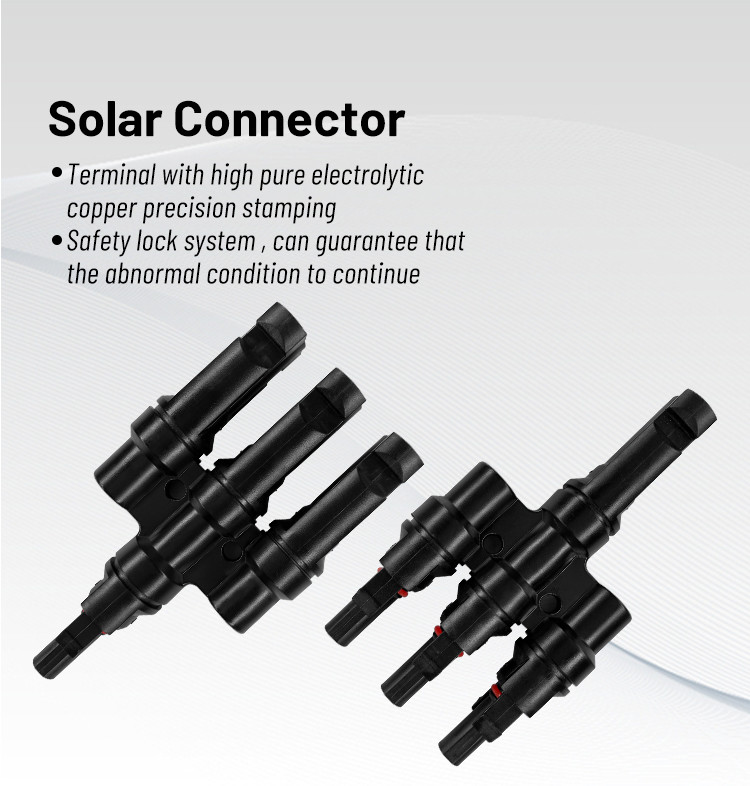 Waterproof IP67 Snap In PV Connectors Cable Female And Male