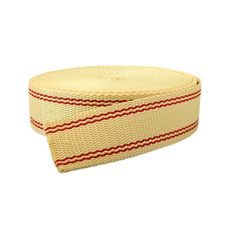Yellow Fire Retardant Webbing 2.5cm Kevlar Webbing By The Yard