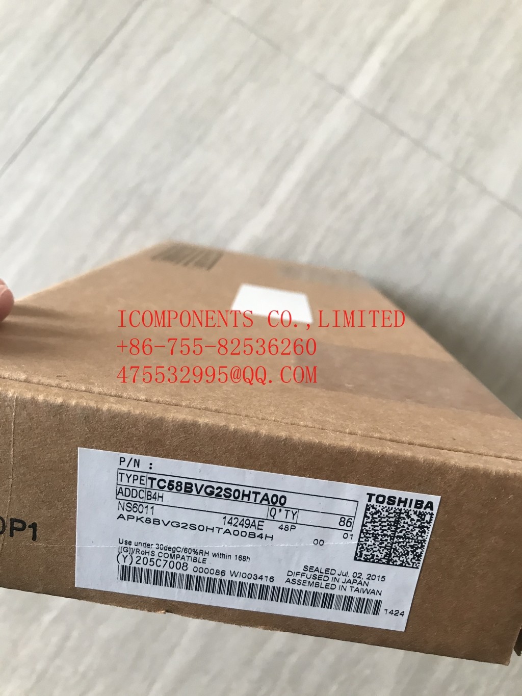 TC58NVG2S0HBAI4 KIOXIA SLC NAND Flash 3.3V 4Gb 24nm SLC NAND (EEPROM)