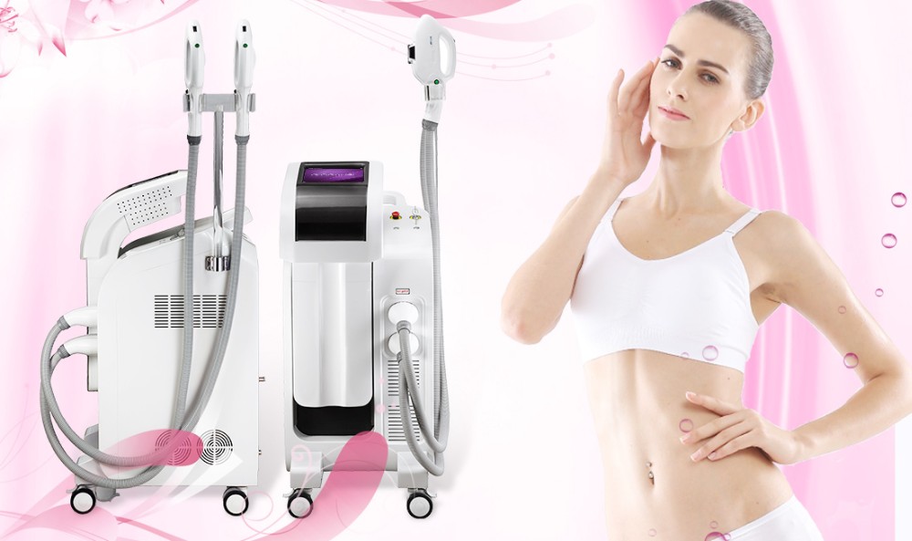 Pigment Reduction IPL RF Beauty Equipment 2500w Output Power 4 - 8mm YAG Spot Diameter