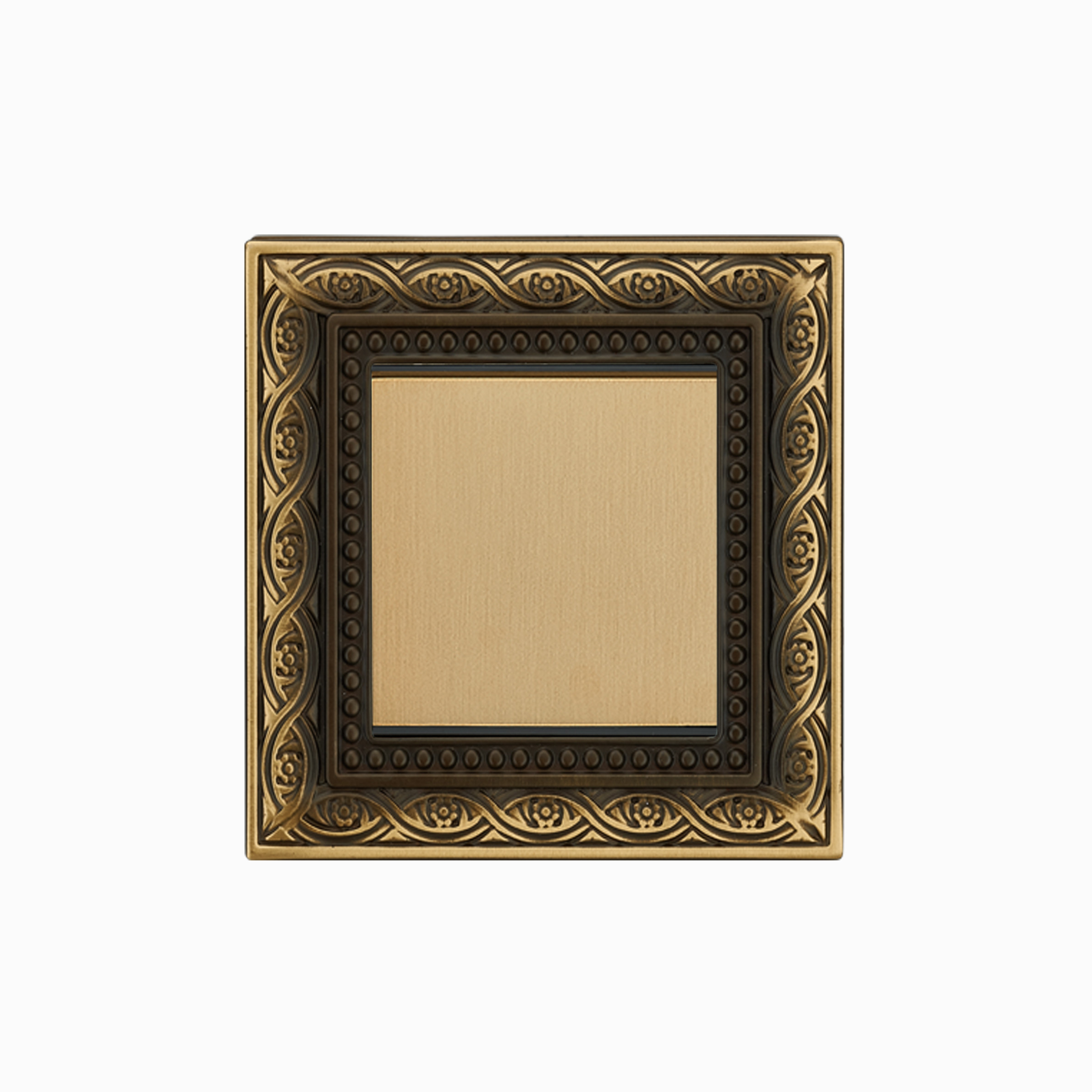 Amertop EU Brushed Brass Panel , 87mm Electrical Switch Socket