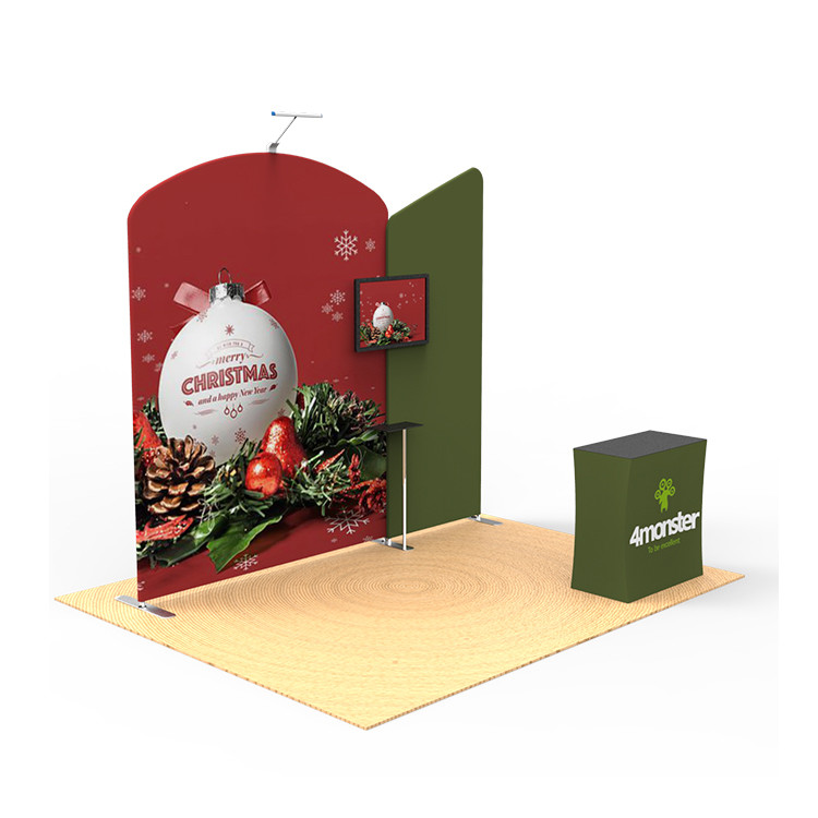 Aluminum Profile Trade Show Booth Displays Collapsible User Friendly Free Booth Designs