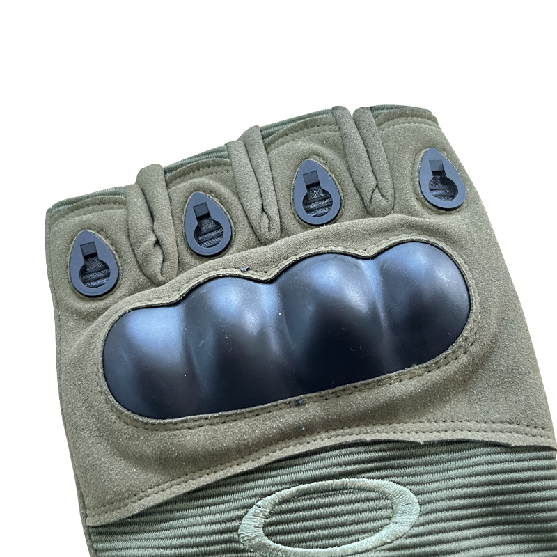 Protection Safety Training Gloves Green Half Finger Customized for Ultimate Protection