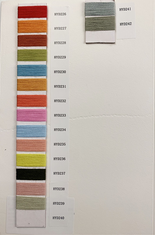 Very soft and flexible knitted yarn 28S/2 VISCOSE NYLON PBT 200 colors of core-spun yarn for flat machine sweater