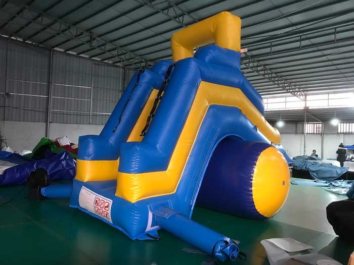Mini Size Inflatable Blow Up Water Slide For Toddlers Custom Logo Available