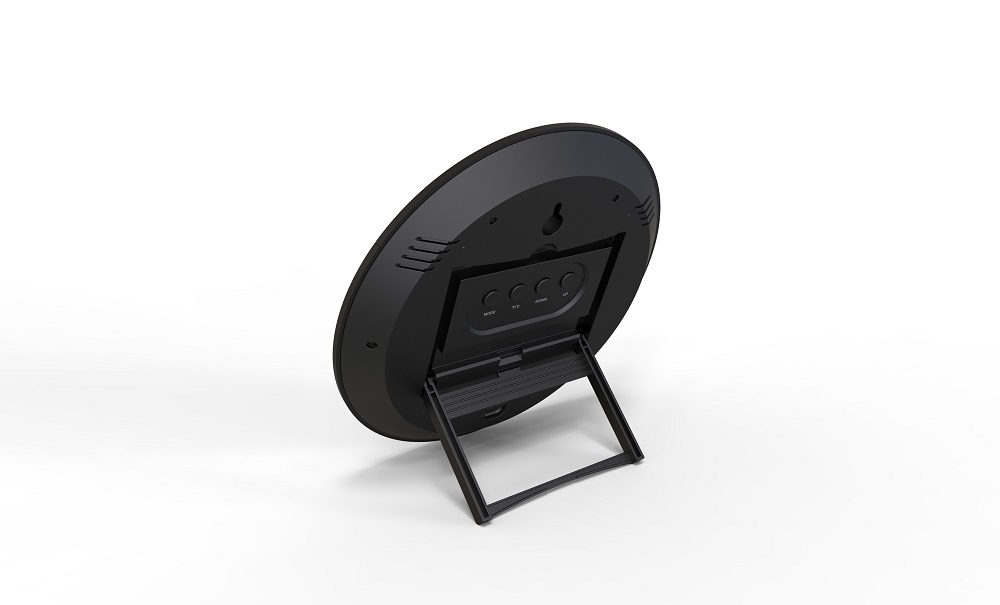 Easy-to-Read RC Wall Clock with Temperature Convenient Weather Display