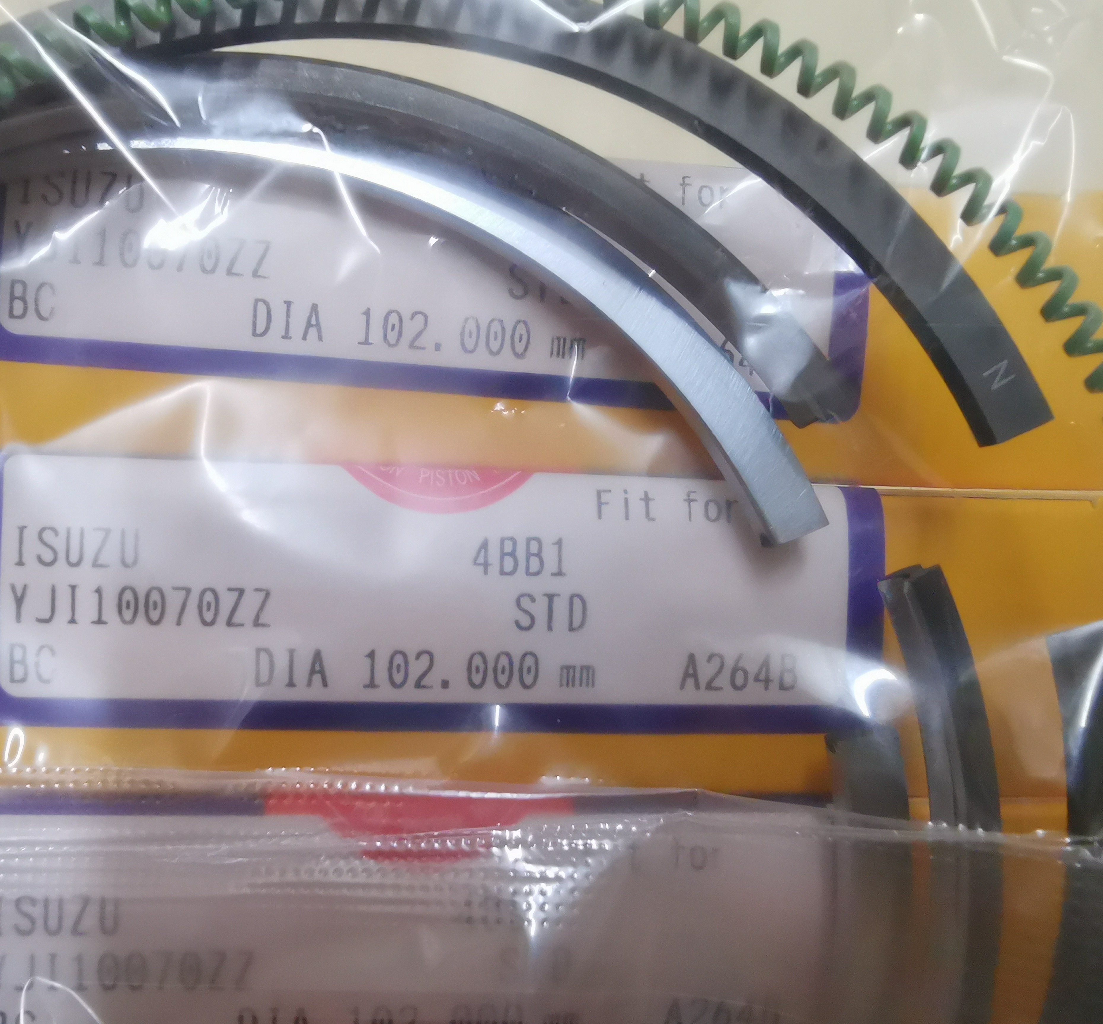 5-12181-024-1 5-12121-005-0 Cyl Diesel Engine Parts 4BB1 4BE1 4BD1 6BB1 6BD1 6BF1 6BG1 Piston Ring For Chromard