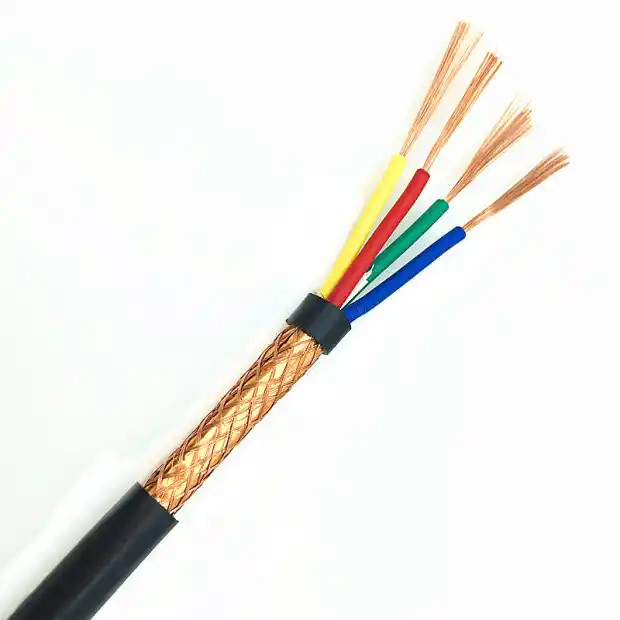Unarmoured Gray Shielded Power Cable Aluminum Foil Shielding PVC Sheath