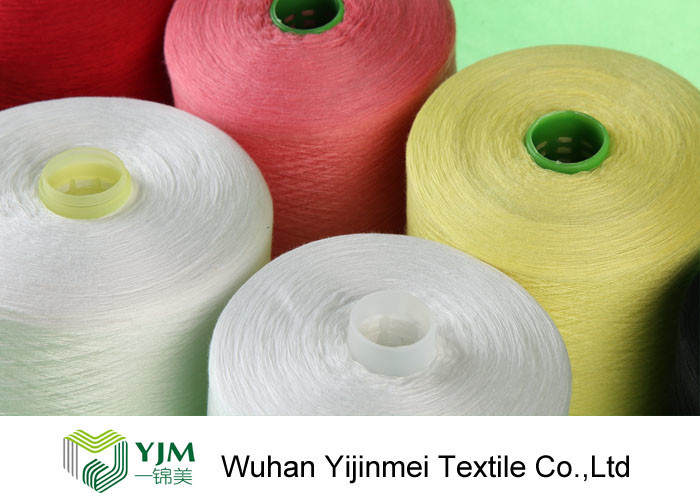 Z Twisted 100% Polyester Spun Yarn Raw White Staple Yarn 20/2 For Sewing Thread
