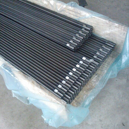 Black T45 3660mm Threaded Drill Rod Dia 46mm With Forging Process