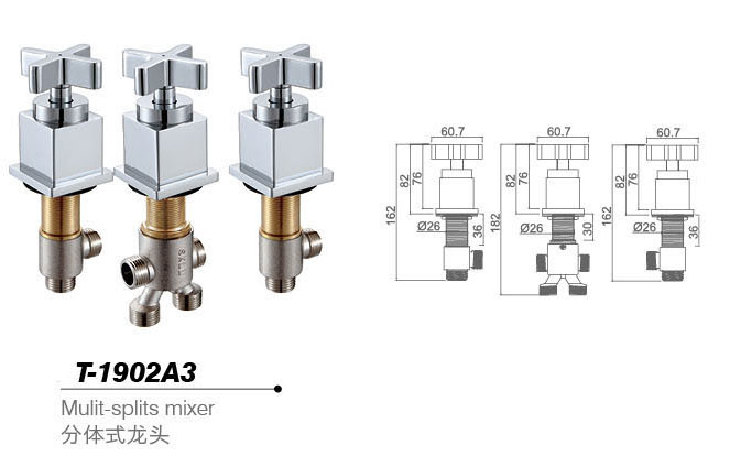 Bathtub mixer,Faucet,cold/hot water basin tap T-1902A3