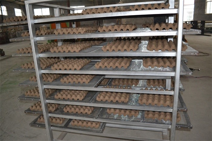 Rotary Forming Egg Tray Machine , Egg Carton Making Machine Long Service Life