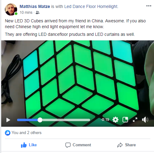 Professional Lease commercial activity lighting equipment 3D magic cube wall for performance Singing Contest