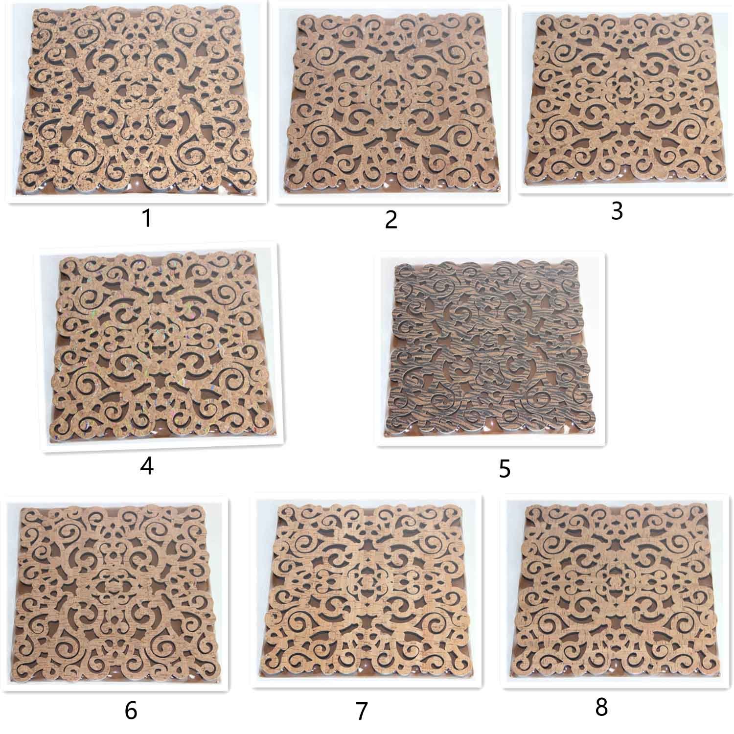 Memo Pin Board Cork Notice Boards For Kitchen Hollow Carved 12*12in 500pcs