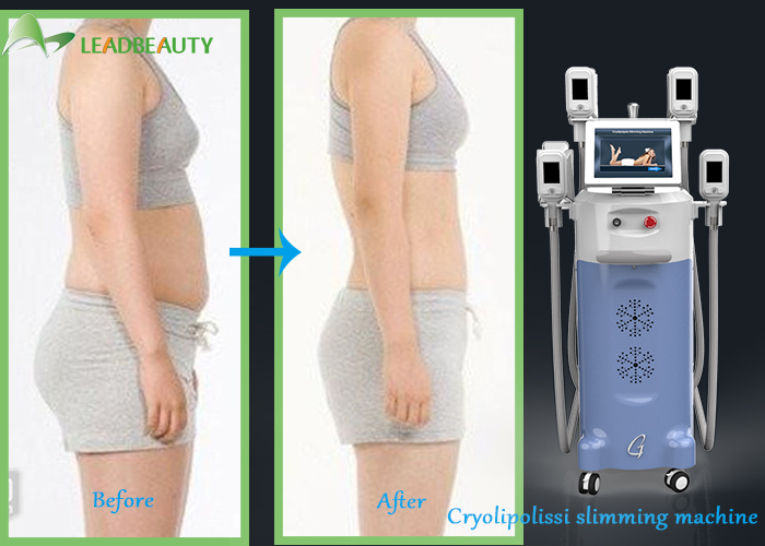 Hot sale 4 heads cryo cryolipolysis fat freezing machine cool slimming device with 12 Inch big touch screen
