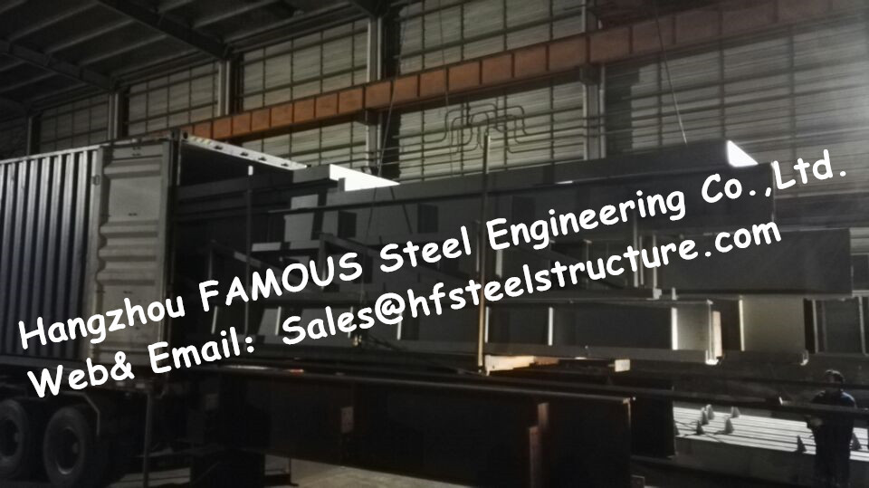 Structural Skeleton Framed Pre Engineered Steel Buildings Hot Galvanized Surface Treatment