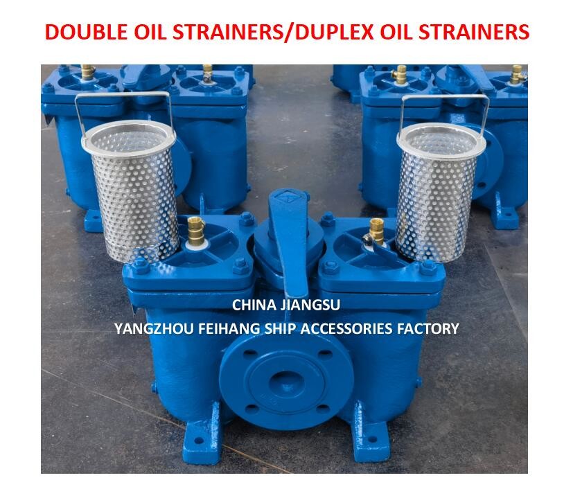Model AS16050 CB/T425 Duplex Oil Filters / Inline Oil Filters, Switchable Body Cast Iron With Stainless Steel Filter Car