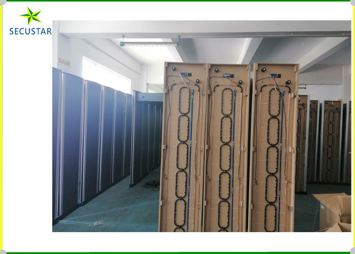 High Sensitivity 18 Zone LED Alarm Walk Through Metal Detector with 48 Hours Power Backup