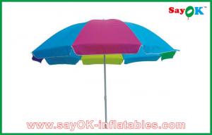China Garden Canopy Tent Beach Table Sun Umbrella Custom Colorful Folding Solar Parasol  210D Oxford Cloth on sale