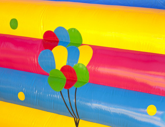 6.3 X 5.0m Colorful Inflatable Clown Bouncy Castle House For Commercial