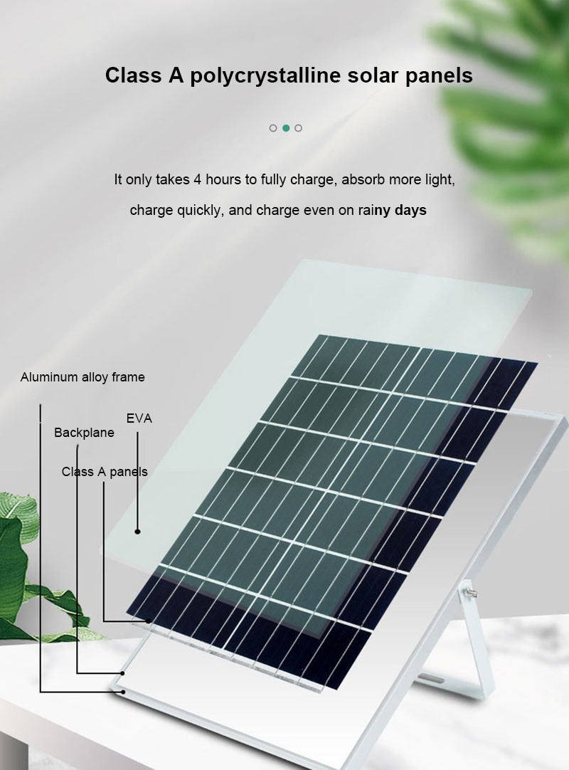 Waterproof Split Solar Street Light 100w Solar Panel Street Light With LiFePo4 Battery