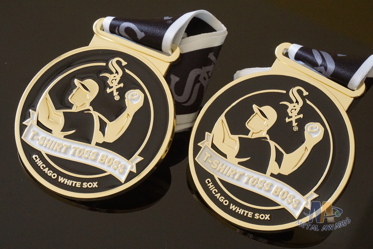 Toss Metal Awards Custom Sports Medals Bespoke Design Sublimated Ribbon