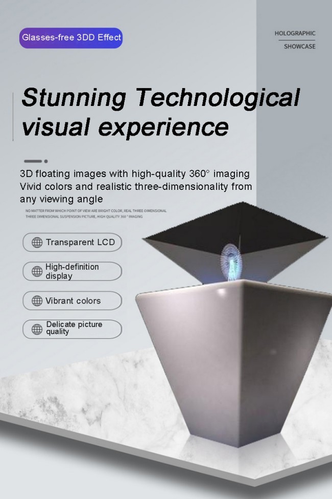 180-Degree And 360-Degree Holographic Touch Display Cabinets Customizable Transparent 3D Hologram Touch Screen