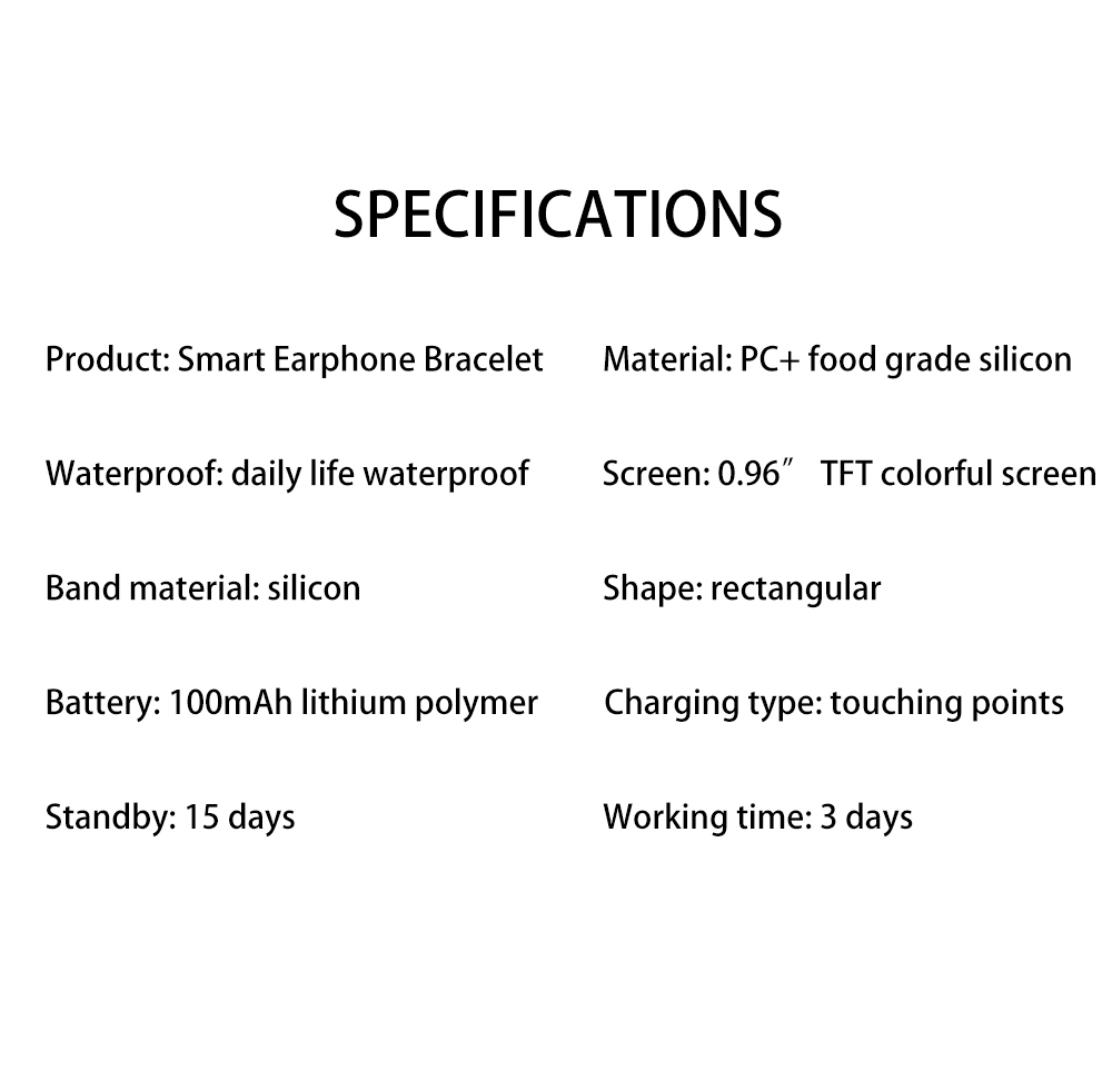 Fashion Smart Bracelet B6 NFC 0.96 Inch TFT Color Display Blood Pressure Oxygen Monitoring Watch